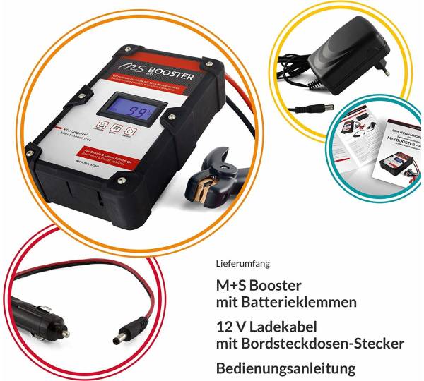 M+S Booster, batterielose Kondensator-Starthilfe – M+S Solution