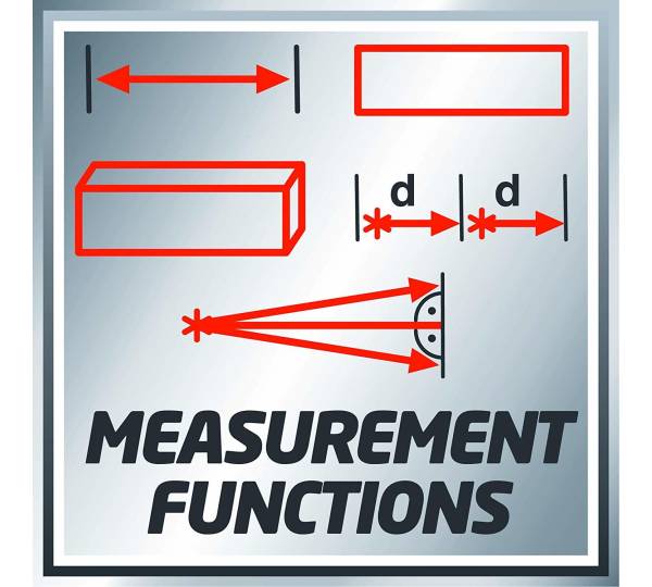 Distanzmesser im Berechnungs-Möglichkeiten mit TE-LD gut | Einhell Test: 1,9 umfangreichen 60