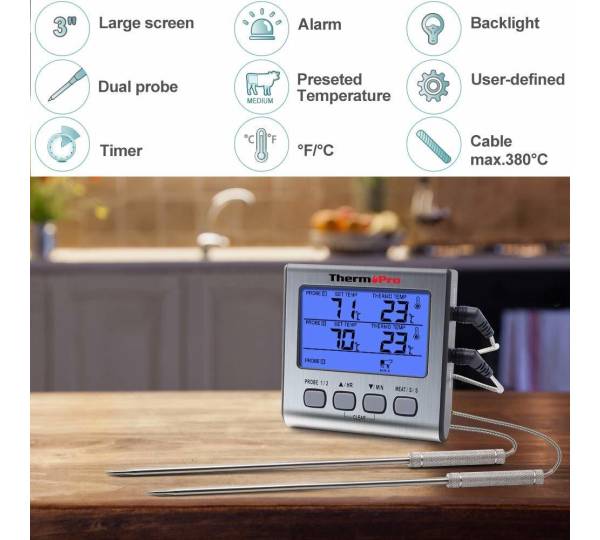 Dieses Thermometer für den Grill kaufen jetzt alle: 40 % Rabatt auf Thermopro  TP17