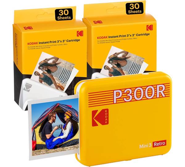 KODAK MINI 2 PLUS RETRO PRINTER WEISS Fotodrucker 4Pass