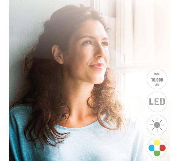 Medisana LT | 500 mit im Tageslichtlampe Farbwechsel Test: 2,3 gut