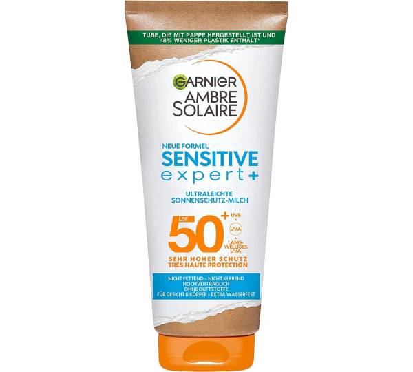 Expert+ | Garnier Ambre Sonnenmilch im LSF Analyse Sensitive Solair Test zur 50+ Unsere