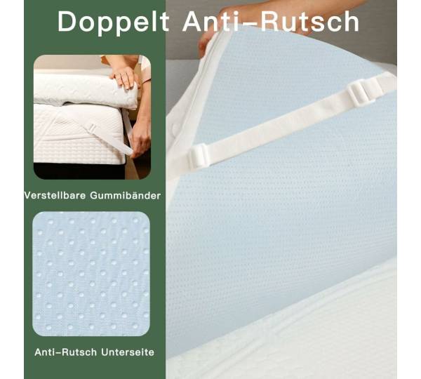 DOPEDIO topper alto 7,5 cm in memory foam, topper materasso in gel