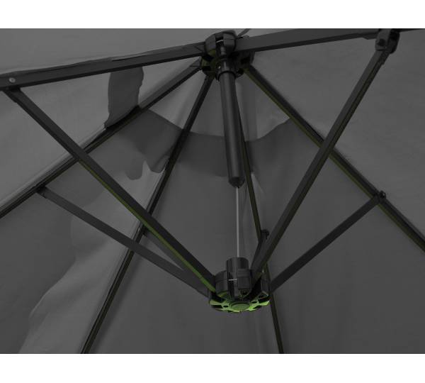 Leco Oval-Schirm: 2,0 gut | für großen Alternative Gartentisch den Stabile
