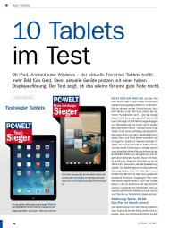 PC-WELT: 10 Tablets im Test (Ausgabe: 2)