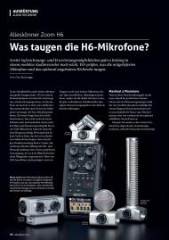 videofilmen: Was taugen die H6-Mikrofone? (Ausgabe: 3)