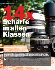 CanonFoto: 14x Schärfe in allen Klassen (Ausgabe: 3/2014 (Juni-August))