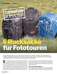 CanonFoto: 6 Rucksäcke für Fototouren (Ausgabe: 3/2014 (Juni-August))