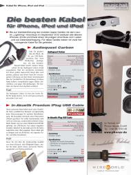 Hifi- & TV-Kabel: Die besten Kabel für iPhone, iPod und iPad (Ausgabe: 1/2012 (Januar-März 2013))