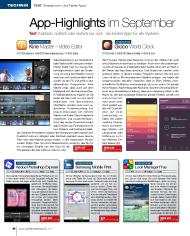 SFT-Magazin: App-Highlights im September (Ausgabe: 9)