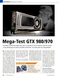 PC Games Hardware: Mega-Test GTX 980/970 (Ausgabe: 12)