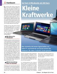 Computer - Das Magazin für die Praxis: Kleine Kraftwerke (Ausgabe: 11)