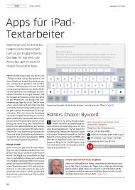 Macwelt: Apps für iPad - Textarbeiter (Ausgabe: 4)