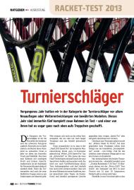 Deutsche Tennis Zeitung: Turnierschläger (Ausgabe: 12/2012-1/2013)