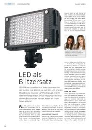 FOTOWELT: LED als Blitzersatz (Ausgabe: Sonderheft 1/2014)