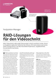 videofilmen: RAID-Lösungen für den Videoschnitt (Ausgabe: 4)