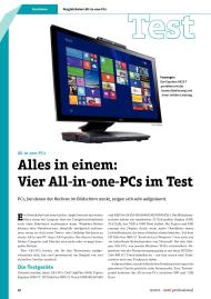 com! professional: Alles in einem: Vier All-in-one-PCs im Test (Ausgabe: 12)