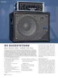 BASS PROFESSOR: BS Basssysteme Bass-Master 500 / MBRB112N-Box (Ausgabe: 5)