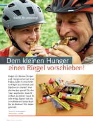 Radfahren: Dem kleinen Hunger einen Riegel vorschieben! (Ausgabe: Gesundheit-Spezial 2/2016)