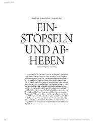 FIDELITY: Einstöpseln und abheben (Ausgabe: 5)