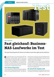 com! professional: Fast gleichauf: Business-NAS-Laifwerke im Test (Ausgabe: 8)