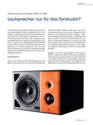 HIFI-STARS: Lautspecher nur für das Tonstudio? (Ausgabe: Nr. 32 (September-November 2016))