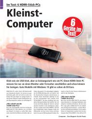Computer - Das Magazin für die Praxis: Kleinst-Computer (Ausgabe: 1)