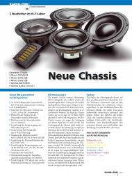 Klang + Ton: Neue Chassis (Ausgabe: 1)
