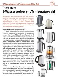 Technik zu Hause.de: 9 Wasserkocher mit Temperaturwahl (Vergleichstest)