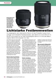 FOTOobjektiv: Lichtstarke Festbrennweiten (Ausgabe: Nr. 190 (August/September 2016))