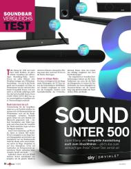 Audio Video Foto Bild: Soundbars unter 500 Euro (Ausgabe: 11)