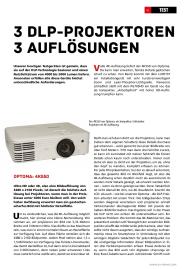 AV-views: 3 DLP-Projektoren, 3 Auflösungen (Ausgabe: 2)