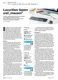 MAC LIFE: Luxuriöser tippen und ‚mausen‘ (Ausgabe: 11)