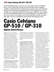 OKEY: Casio Celviano GP-510 / GP-310 (Ausgabe: Nr. 153 (März/April 2020))