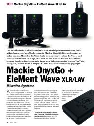 OKEY: Mackie OnyxGo + EleMent Wave XLR/LAV (Ausgabe: Nr. 166 (Mai/Juni 2022))