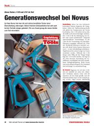 Professional Tools: Generationswechsel bei Novus (Ausgabe: 3)