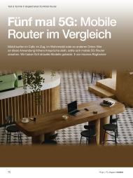 PC Magazin/PCgo: Fünf mal 5G: Mobile Router im Vergleich (Ausgabe: 10)