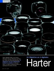 ColorFoto: „Harter Wettkampf“ - Objektive für die Konica Minolta Dynax 7D (Ausgabe: 4)
