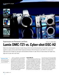 DigitalPHOTO: Lumix DMC-TZ1 vs. Cyber-shot DSC-H2 (Ausgabe: 6)