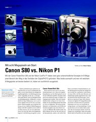 DigitalPHOTO: Canon S80 vs. Nikon P1 (Ausgabe: 3)