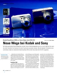 DigitalPHOTO: Neue Wege bei Kodak und Sony (Ausgabe: 4)