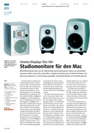 MAC LIFE: Studiomonitore für den Mac (Ausgabe: 4)