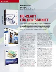 PC VIDEO: HD-Ready für den Schnitt (Ausgabe: 2)