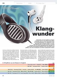 HiFi Test: „Klangwunder“ - HiFi-Kopfhörer Oberklasse (Ausgabe: 1)