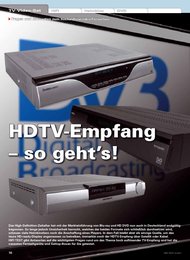HiFi Test: HDTV-Empfang - so geht's! (Ausgabe: 4)