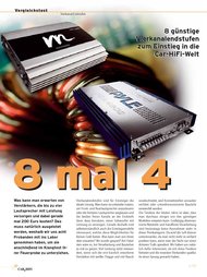 CAR & HIFI: 8 mal 4 (Ausgabe: 3)