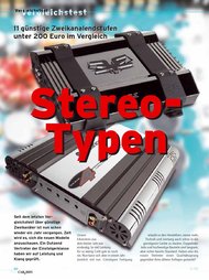 CAR & HIFI: Stereo-Typen (Ausgabe: 5)