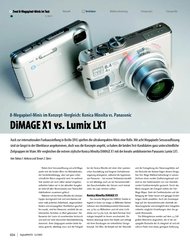 DigitalPHOTO: DiMAGE X1 vs. Lumix LX1 (Ausgabe: 11)