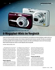 DigitalPHOTO: 6-Megapixel-Minis im Vergleich (Ausgabe: 12)