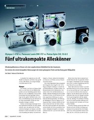 DigitalPHOTO: „Fünf ultrakompakte Alleskönner“ - 5 Megapixel (Ausgabe: 3)